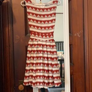 3 for $30💕 Paper plane red and white dress
